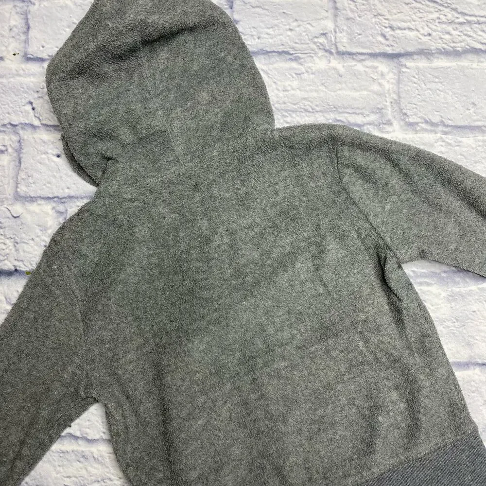 babyGAP Fleece, Hooded  Zip Up in Grey/Red